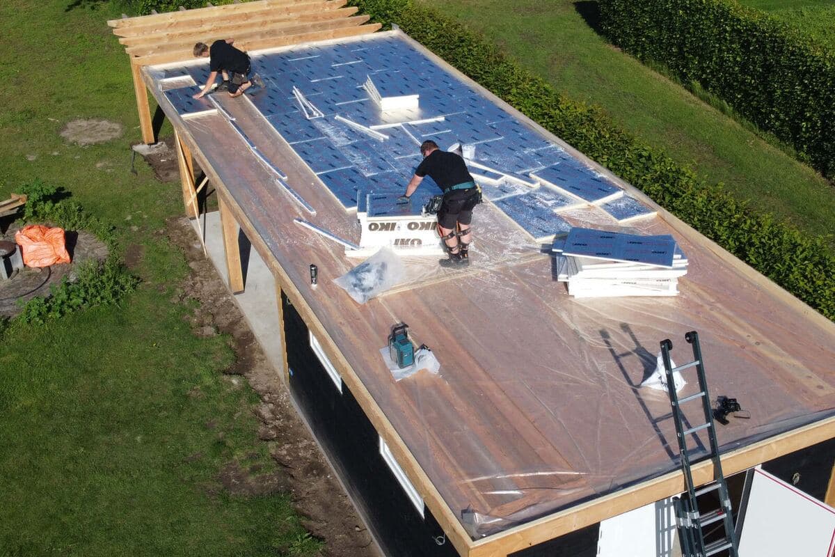 PIR-isolatieplaten op een plat dak, de basis onder EPDM