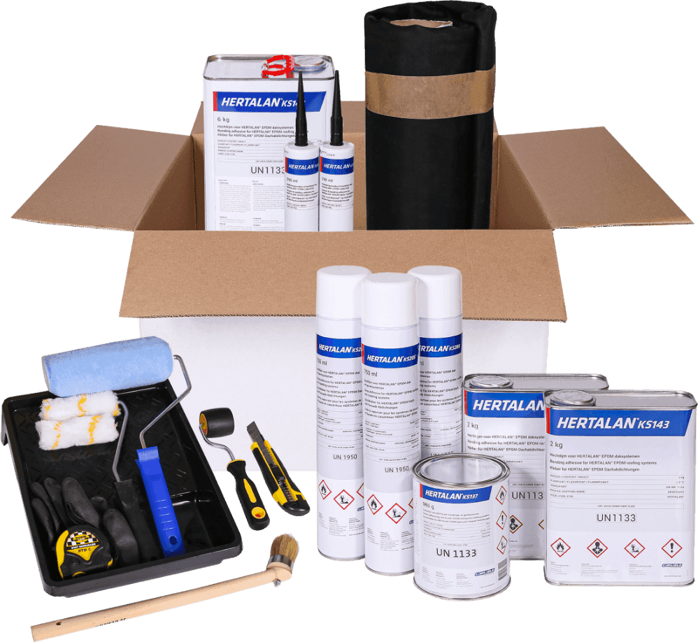 Hertalan EPDM Box compleet pakket