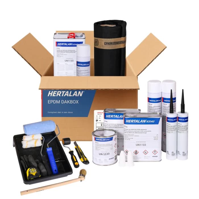 Hertalan® EPDM op maat - 1,2mm - Alles-in-één Dak Box - Premium Nederlandse EPDM