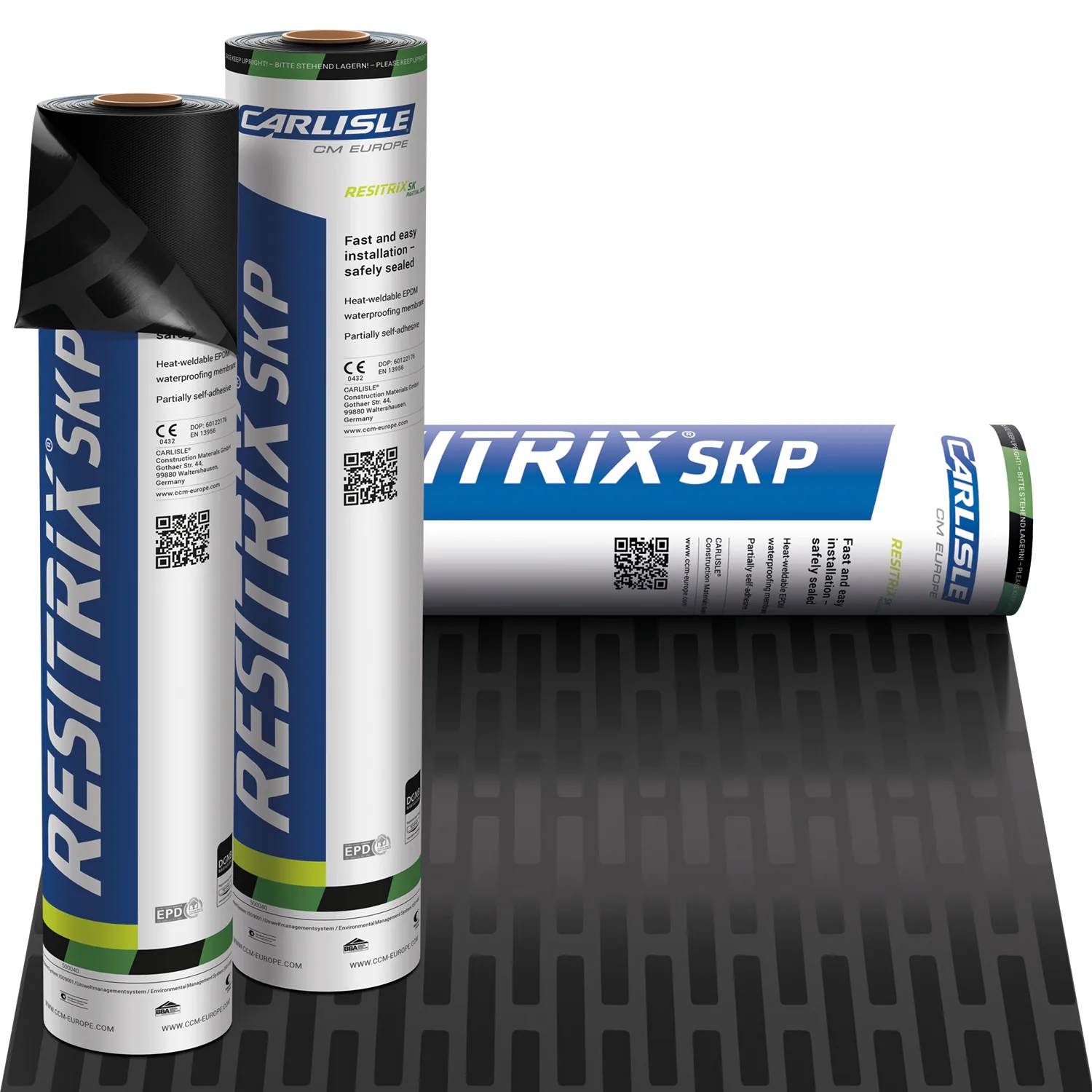 RESITRIX® SK-P PARTIAL BOND – PARTIEEL ZELFKLEVENDE EPDM DAKBEDEKKING – LASBAAR – 1,0 X 10 M